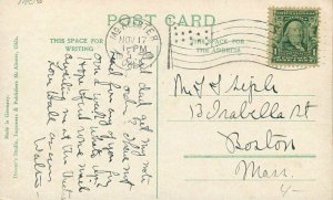 Oklahoma McAlester Choctow Avenue Trolley railroad 1908 Postcard 22-3748