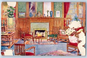 House Interior James A. Scully Complete House Furnisher Advertising Postcard