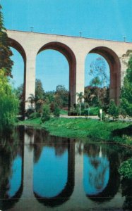 USA Cabrillo Bridge Balboa Park San Diego California Vintage Postcard 07.58