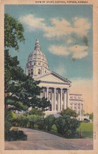 State Capitol Topeka Kansas KS Postcard A12