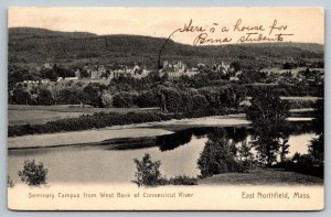 1908  East Northfield  Massachusetts  Seminary Campus     Postcard