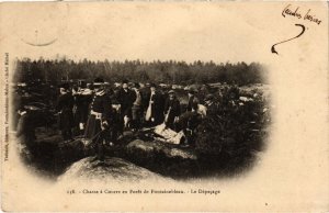 PC CHASSE A COURRE EN FORET DE FONTAINEBLEAU LE DEPECAGE HUNTING (a33913)