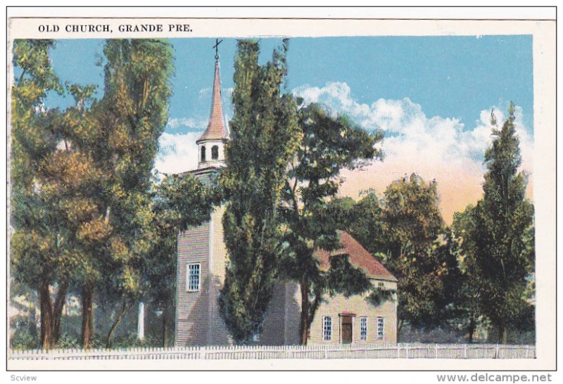 Old Church, GRANDE PRE (Nova Scotia), Canada, 1910-1920s