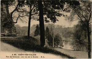 CPA Crepy-en-Valois - Parc de Geresmes - Une Vue sur la Riviere (1032407)