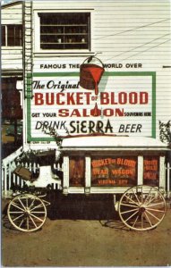 Postcard NV Virginia City - Bucket of Blood Saloon