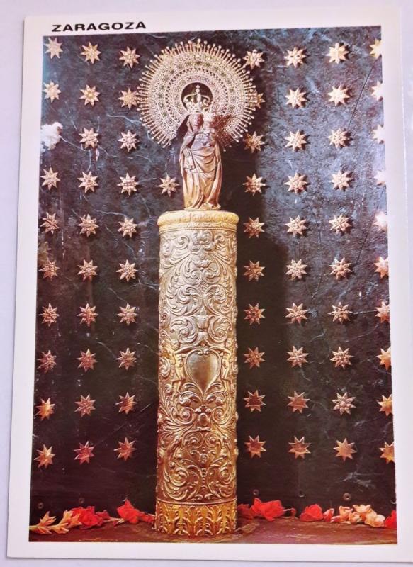 Spain, Zaragoza, Virgen del Pilar, Camerin de la Virgen, Colour Postcard