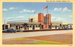 Belmar New Jersey 10th Avenue Pavilion Street View Antique Postcard K90119