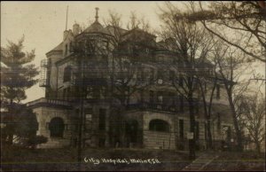 Moline IL City Hospital c1910 Real Photo Postcard