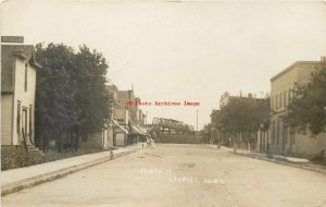 MN, Staples, Minnesota, RPPC, Fourth Street, Business Section, 1908 PM, Photo
