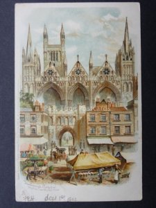 Cambridgeshire: Peterborough Cathedral c1902 UB by Raphael Tuck & Sons 638