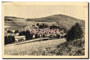 Old Postcard Louvesc Vue Generale And Calvary Mount Flesh