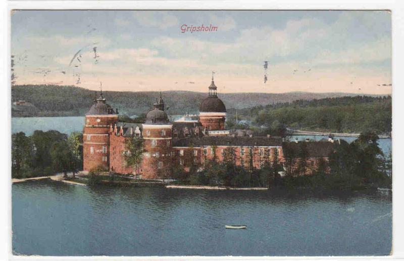 Gripsholm Castle Mariefred Södermanland Sweden 1910c postcard