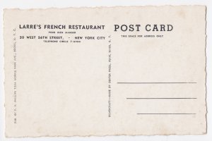 Larre's French Restaurant New York City - Unposted - 50 West 56th Street