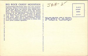 Big Rock Cany Mountain Utah US Scenic Lake State Parks UNP VTG Postcard 
