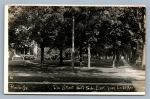 PRINCETON IL ELM STREET NORTH ANTIQUE REAL PHOTO POSTCARD RPPC