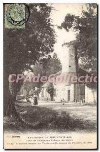 Old Postcard Around Brunoy S and O tower of the ancient Abbey of Jarcy or was...