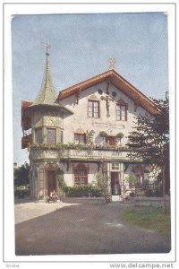 Haus des Christusdarstellers Anton Lang, Oberammergau, Bavaria, Germany, 40-60s