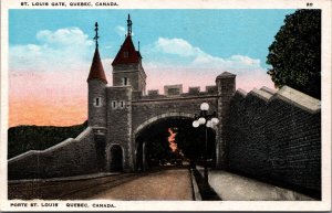 Canada St Louis Gate Quebec Vintage Postcard 09.95