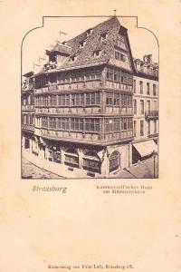 Strassburg France Kammerzell House Munsterplatze Antique Postcard J69988