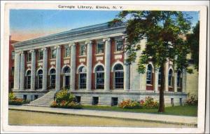 Carnegie Library, Elmira NY  (crease)