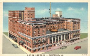 Vintage Postcard 1940 View of Hotel Bentley Building Alexandria Louisiana LA