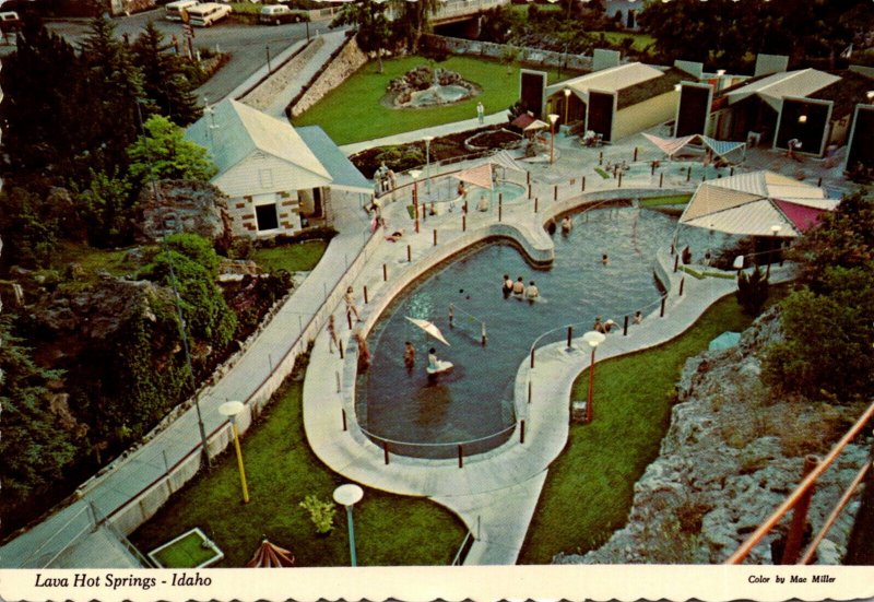 Idaho Lava Hot Springs Birds Eye View Of Hot Baths