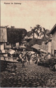 Indonesia Passar te Sabang Atjeh Vintage Postcard C146