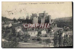 Old Postcard Lot et Garonne Bonaguil Chateau XV century west coast