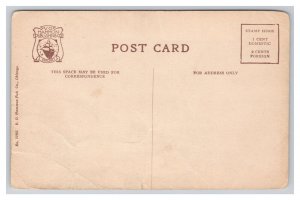 Postcard Illinois State Penitentiary Joliet ILL Prisoners Marching