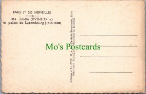 France Postcard -Paris Et Ses Merveilles, Jardin Et Palais Du Luxembourg RS31819