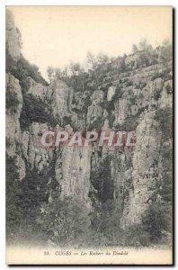 Old Postcard Cuges Les Rochers du Dindole