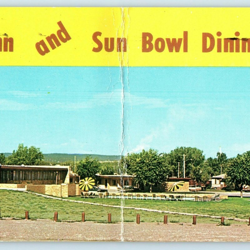 c1960s Rapid City, S.D. Gill's Sun Inn Best Western Motel Wide 11 Postcard A30