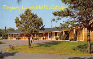 BAYBERRY LANE MOTEL & COTTAGES Sandwich, MA Cape Cod Roadside ca 1950s Postcard
