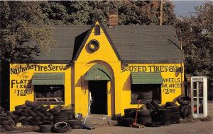 B94/ Nashville Tennessee Tn Postcard Chrome Betty Browns Tire Service Garage