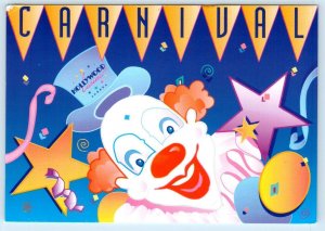 AURORA, Illinois IL ~ Clown Advertising HOLLYWOOD CASINO 1995 ~ 4x6 Postcard