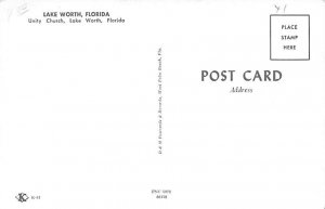 Unity Church Lake Worth FL Postcard