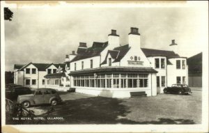 Ullapool The Royal Hotel Cars Real Photo Postcard