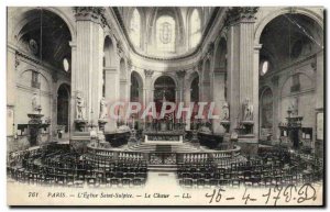 Old Postcard Paris L & # 39Eglise Saint Sulpice The choir