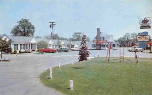 Masser Motel Restaurent Breyer Ice Cream Sign Frederick Maryland 1950s postcard
