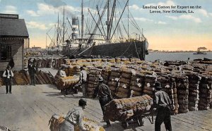 Loading Cotton Export - New Orleans, Louisiana LA