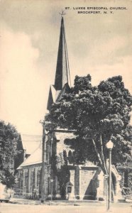 Brockport, NY New York  ST LUKES EPISCOPAL CHURCH Swedon~Monroe Co 1956 Postcard