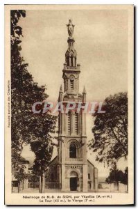 Postcard Old Pilgrimage of Our Lady of Sion Vezelise by M and M Tower