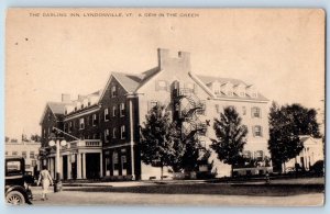 Lyndonville Vermont VT Postcard The Darling Inn Exterior Roadside 1935 Antique