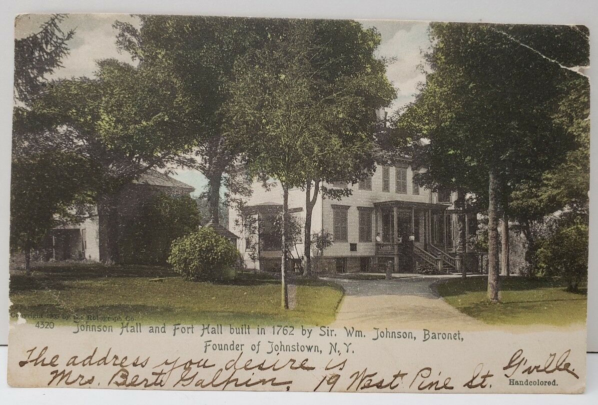 Johnstown NY Johnson Hall and Fort Hall built by Wm Johnson,