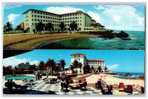 San Juan Puerto Rico Postcard Condado Beach Hotel Enchanted Island 1960