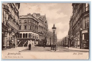 Birmingham Staffordshire England Postcard New Street View 1905 Antique Posted