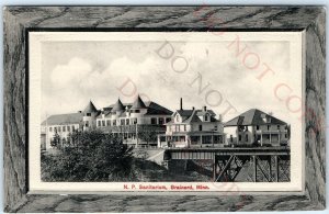 c1910s Brainerd, MN Northern Pacific Railway NP Sanitarium Bridge Bloom Bro A153