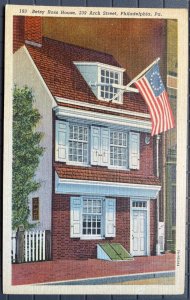 Vintage Postcard 1937 Betsy Ross House 239 Arch Street Philadelphia PA