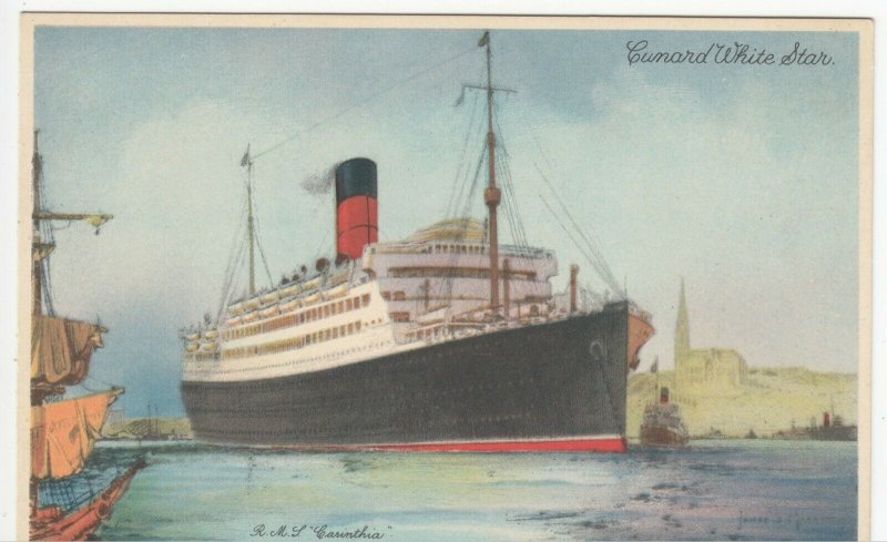 Shipping; Cunard White Star RMS Carinthia PPC, Unposted, c 1930's 