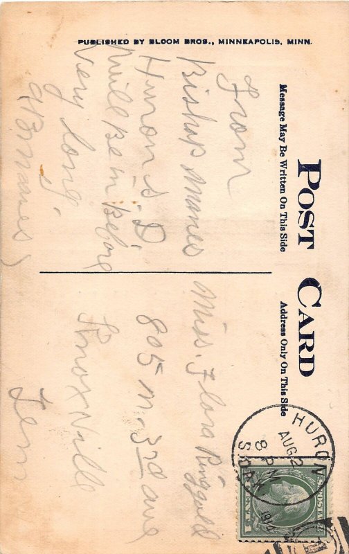 F98/ Huron South Dakota Postcard RPPC c1910 Third Street Residences